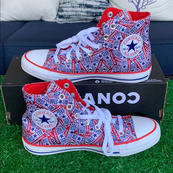 Converse CTAS Hi University red/white MEN’s - Picture 3 of 16